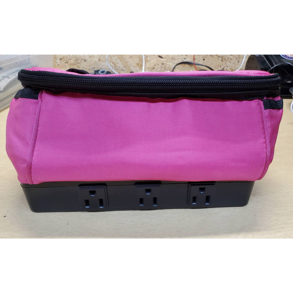 Intertek Charging Tote Orchid Pink 6 Outlet 2 USB LCHTOT02-RS